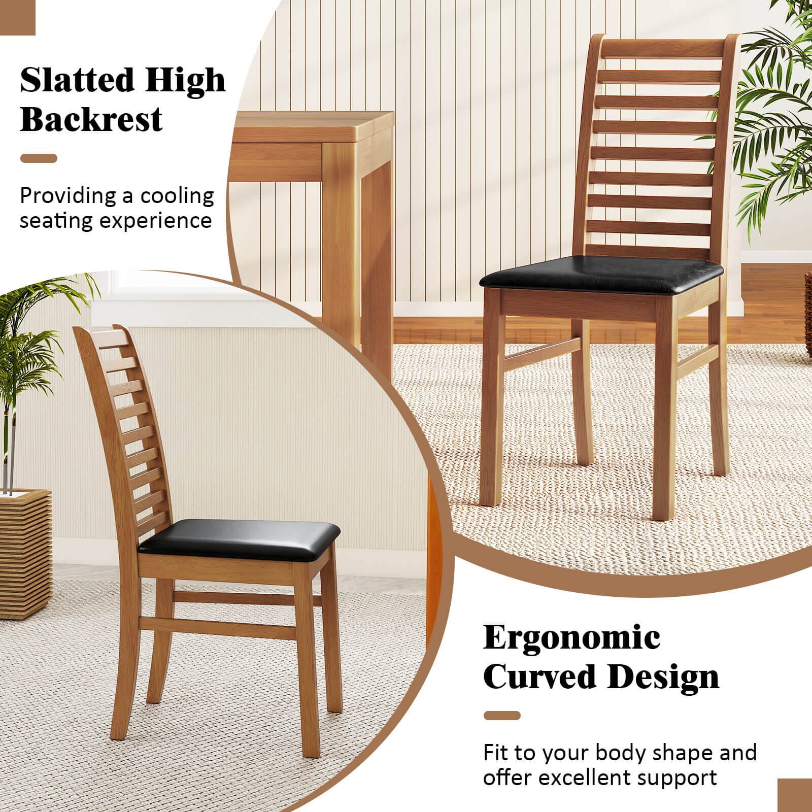 Slatted High Backrest  
Providing a cooling seating experience  

Ergonomic Curved Design  
Fit to your body shape and offer excellent support