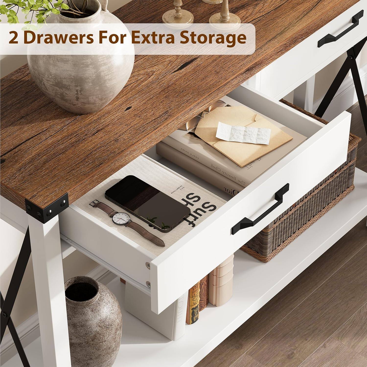2 Drawers For Extra Storage