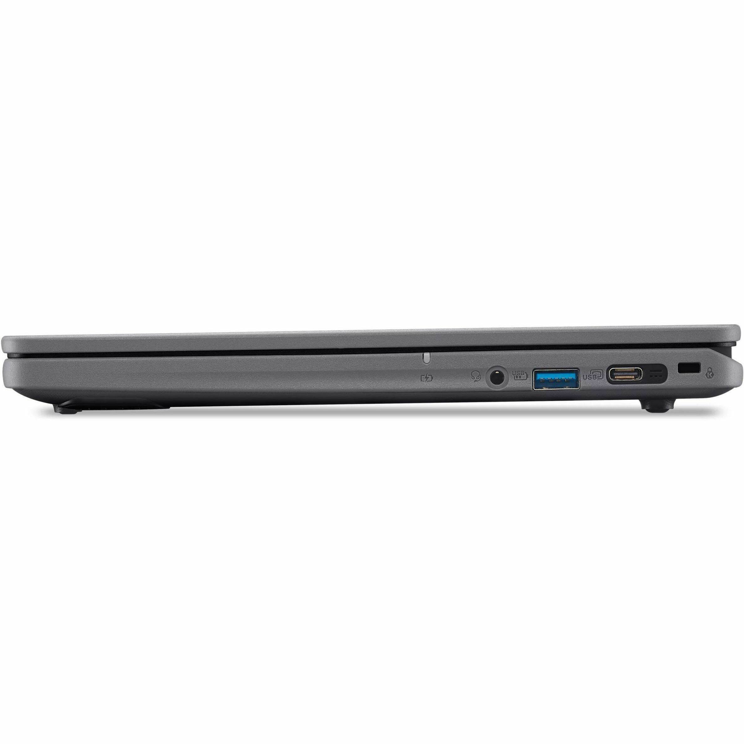 Alt View 4. Acer - Acer TravelMate B3 11 TMB311-34 TMB311-34-C3BZ 11.6" Notebook - HD - 60 Hz - Intel N-Series N150 - 4 GB - 128 GB Flash - Black.