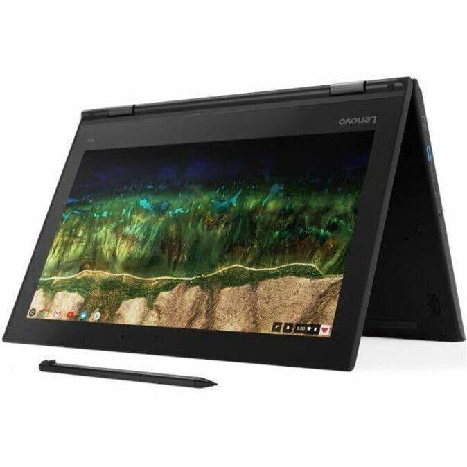 Alt View 2. Lenovo - LENOVO DCG SOURCING 500e Chromebook 2nd Gen 81MC005AUS 11.6" Touchscreen Convertible 2 in 1 Chromebook - HD - Intel - Black.