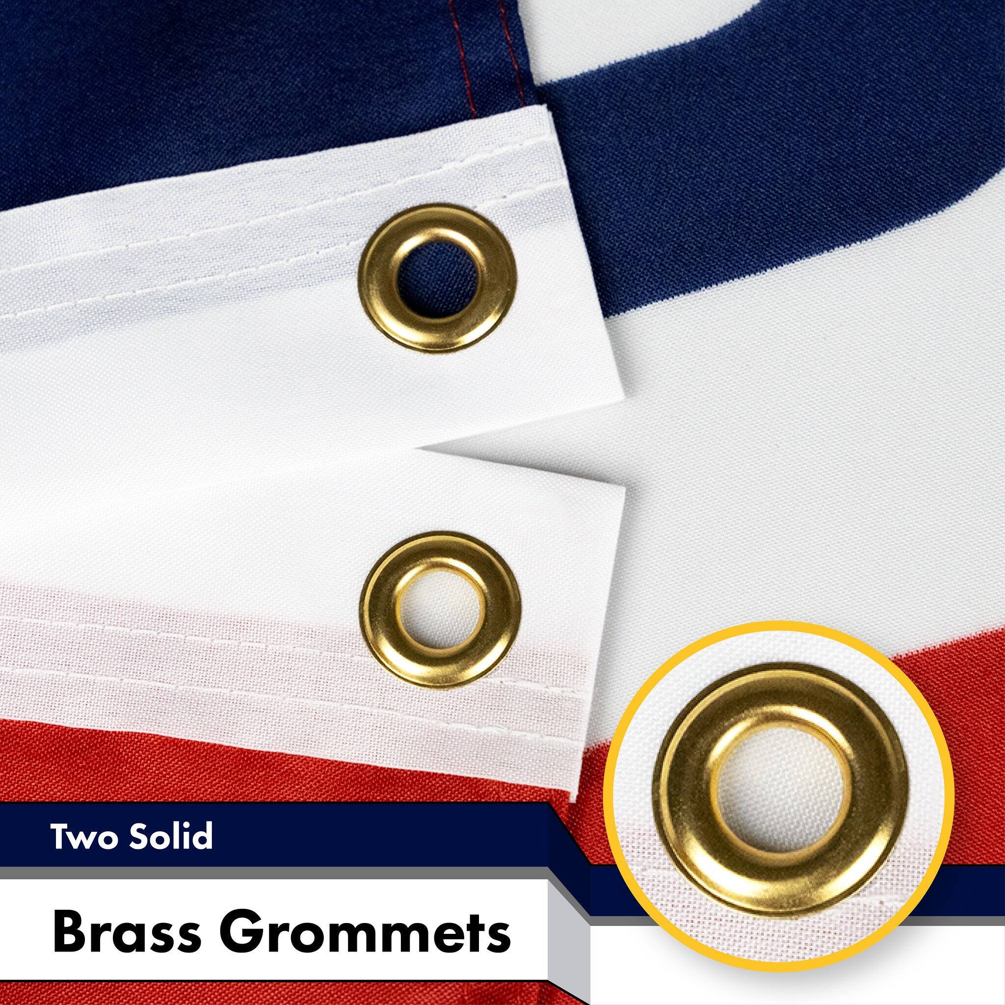 Two Solid Brass Grommets