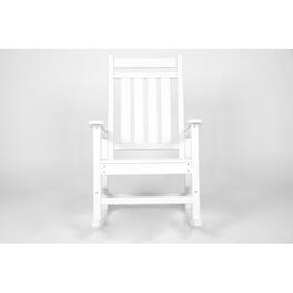 Cesicia - Outdoor Rocking Chair for Adults, for Lawn Garden, All Weather Resistant - White