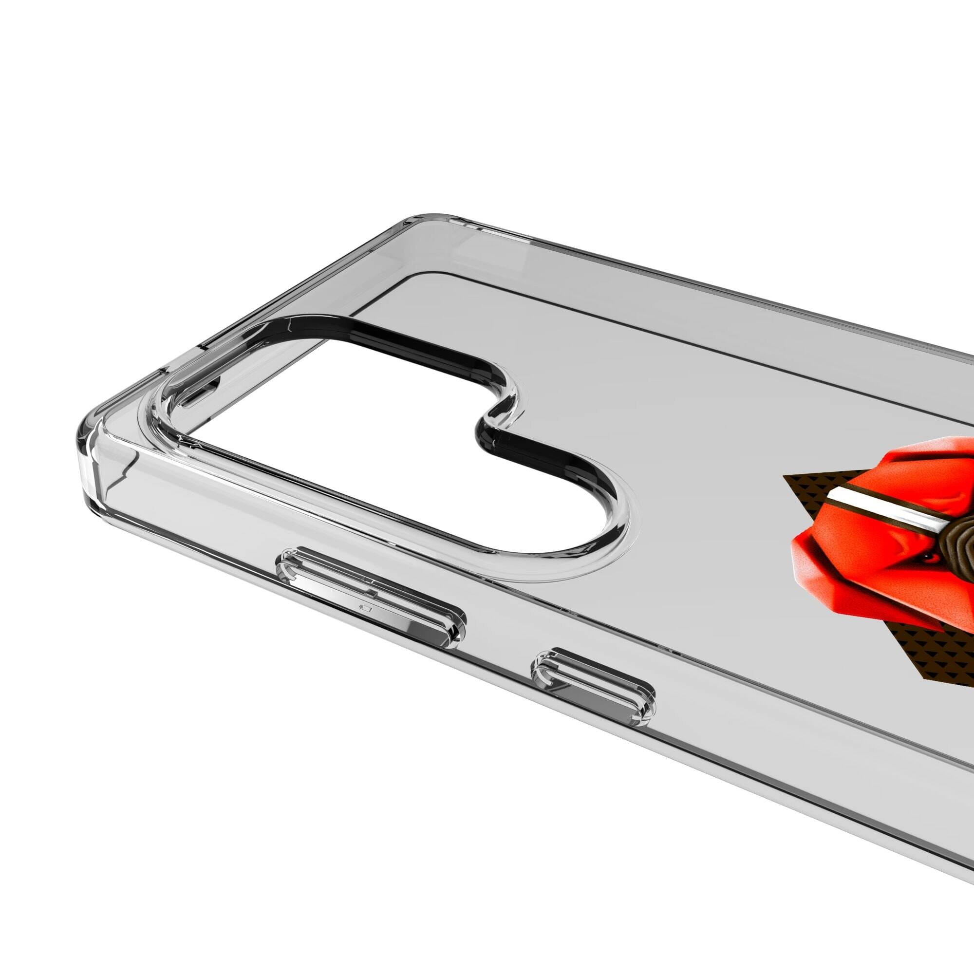 Alt View 2. Keyscaper - Cleveland Browns Galaxy Clear Case - S23 Ultra - Multicolor.