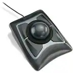 Front. Kensington - Kensington Expert Mouse Wired Trackball - Optical USB - Black.