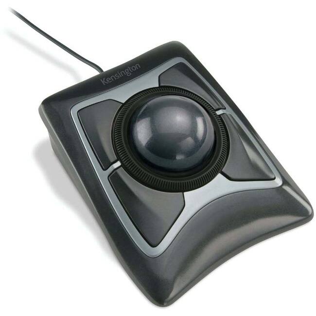 Front. Kensington - Kensington Expert Mouse Wired Trackball - Optical USB - Black.