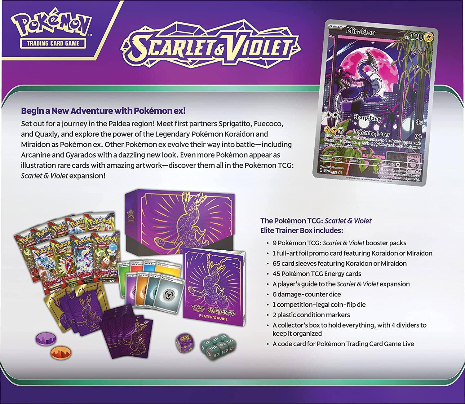 Pokémon Pokemon TCG: Scarlet & Violet Elite Trainer Box Miraidon