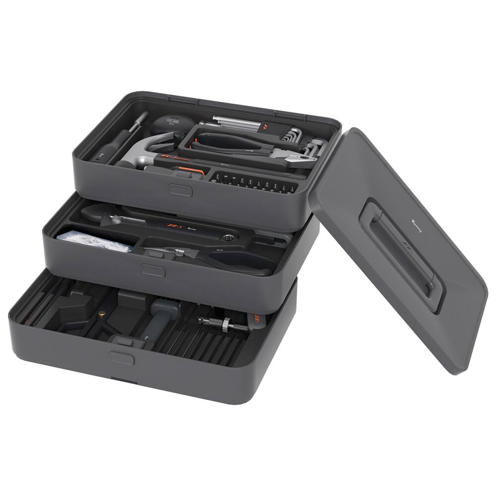 Front. Topteng - Multifunctional Repair Tool Kit - 8 Modular Layers, Ergonomic Tools, Ideal Gift for Home & Car Repair.