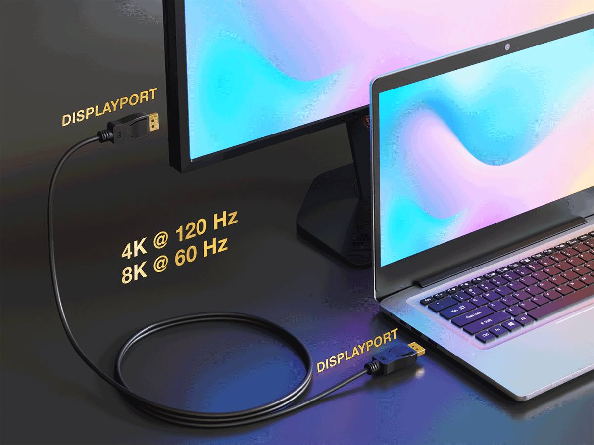 DISPLAYPORT 120 Hz 4K @ 60 8K