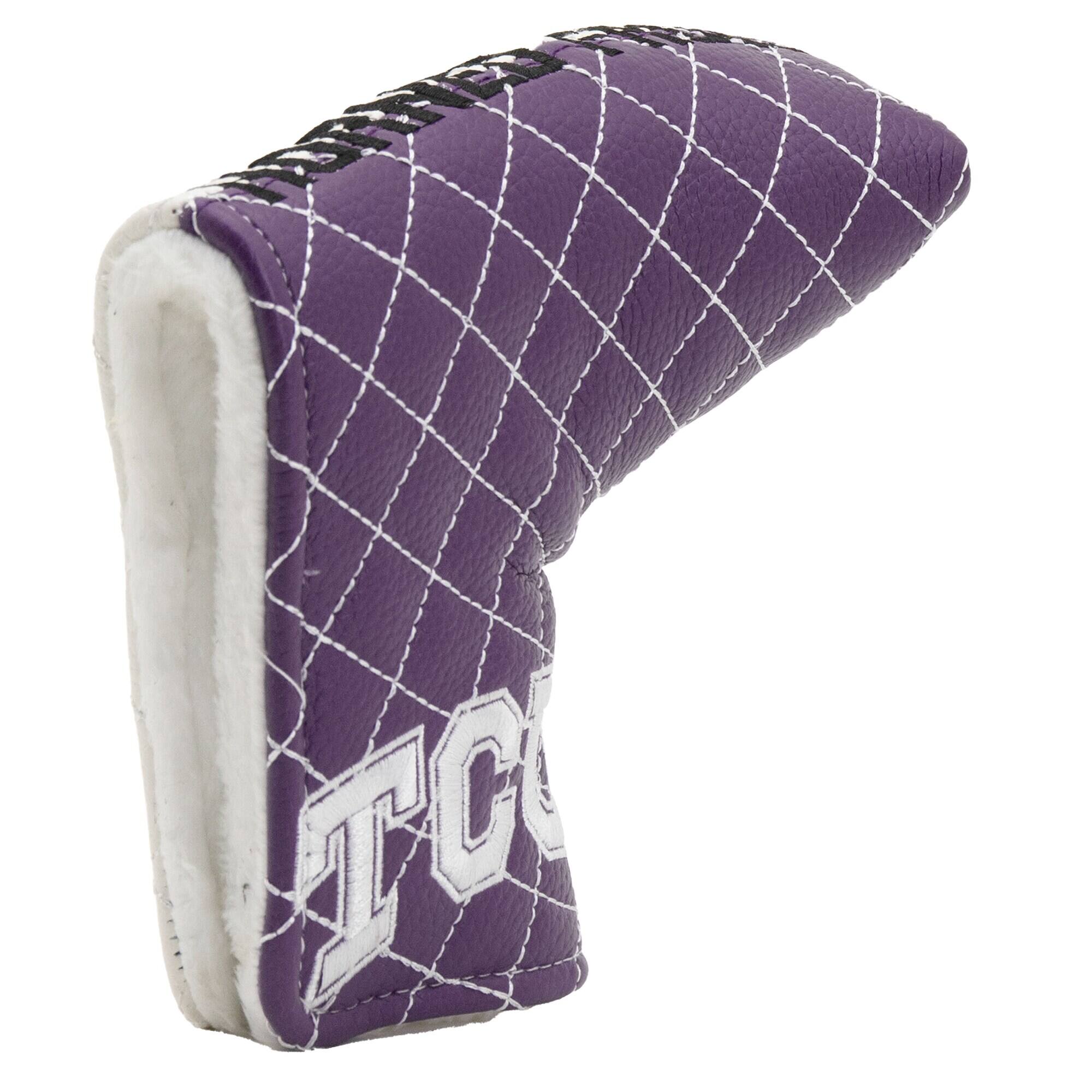 Alt View 3. Team Golf - TCU Horned Frogs Quilted Blade Putter Cover - Multicolor.