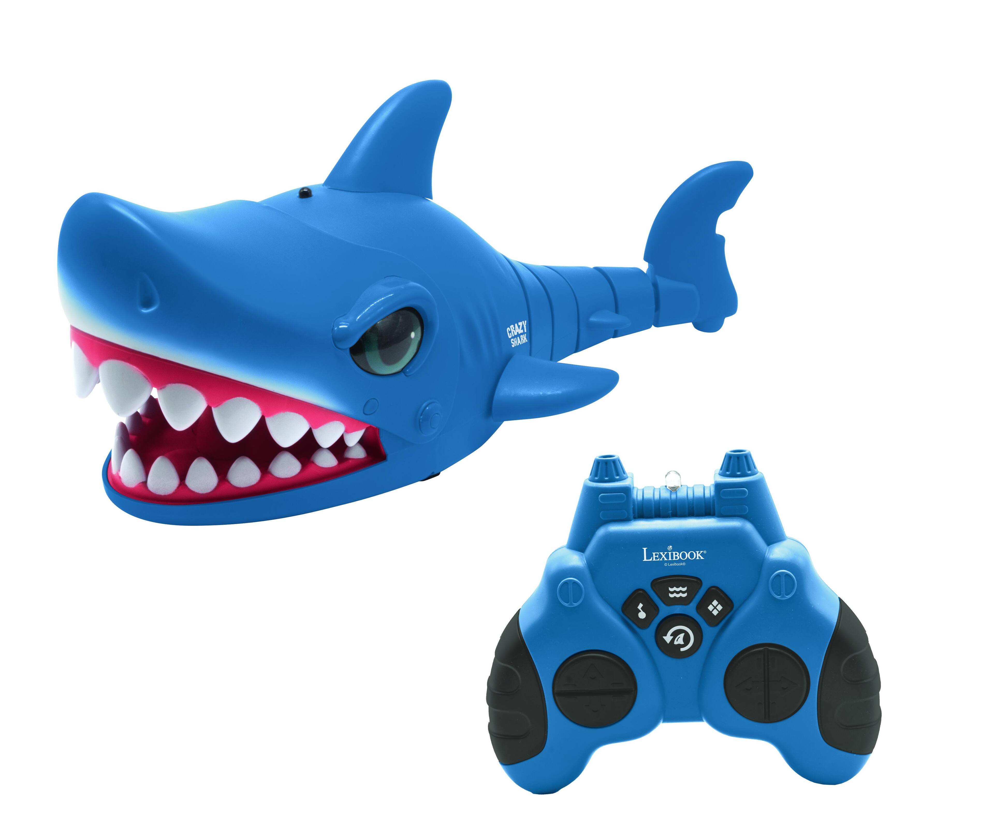 Lexibook - RC Shark – Remote Controlled Crazy Shark with Sound Effects