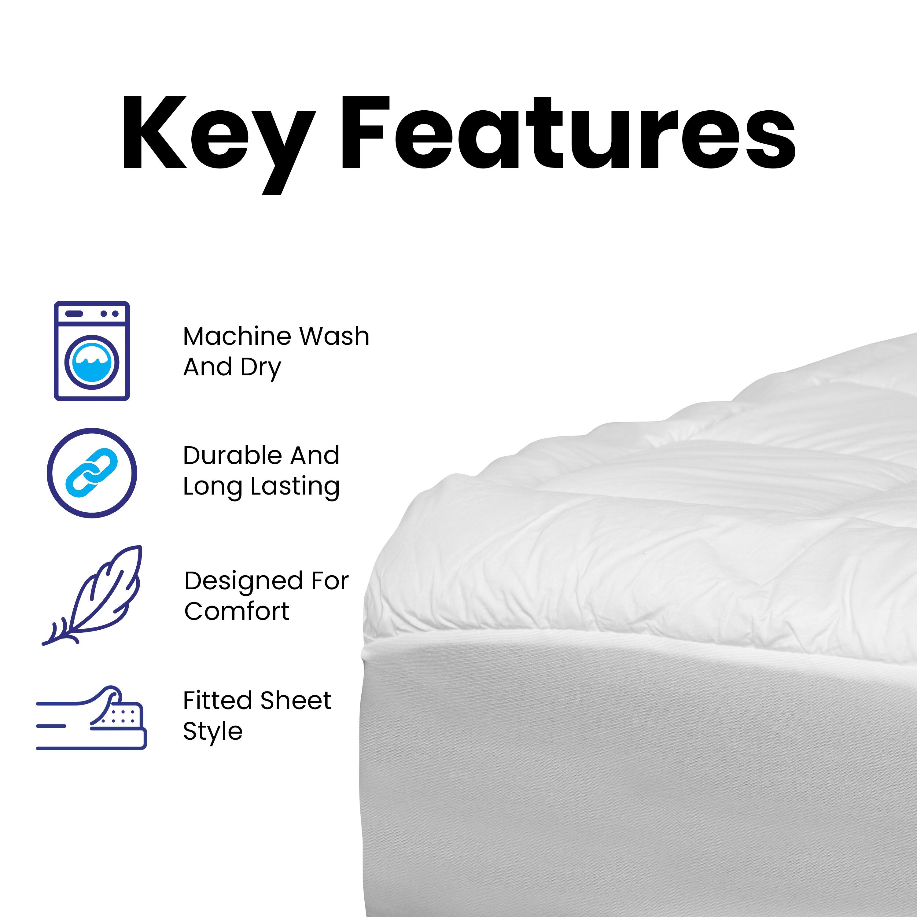 Key Features

- Machine Wash And Dry
- Durable And Long Lasting
- Designed For Comfort
- Fitted Sheet Style