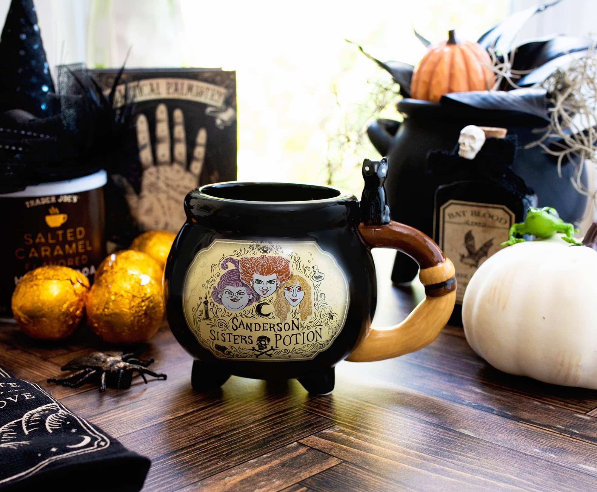 SANDERSON SISTERS POTION

TRADER JOE'S  
SALTED CARAMEL

BAT BLOOD

SANDERSON SISTERS POTION