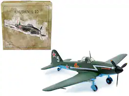 War Birds of WWII - Ilyushin IL-10 Ground Attack Aircraft (USSR 1944) 1/72 Diecast Model by Warbirds of WWII - Green