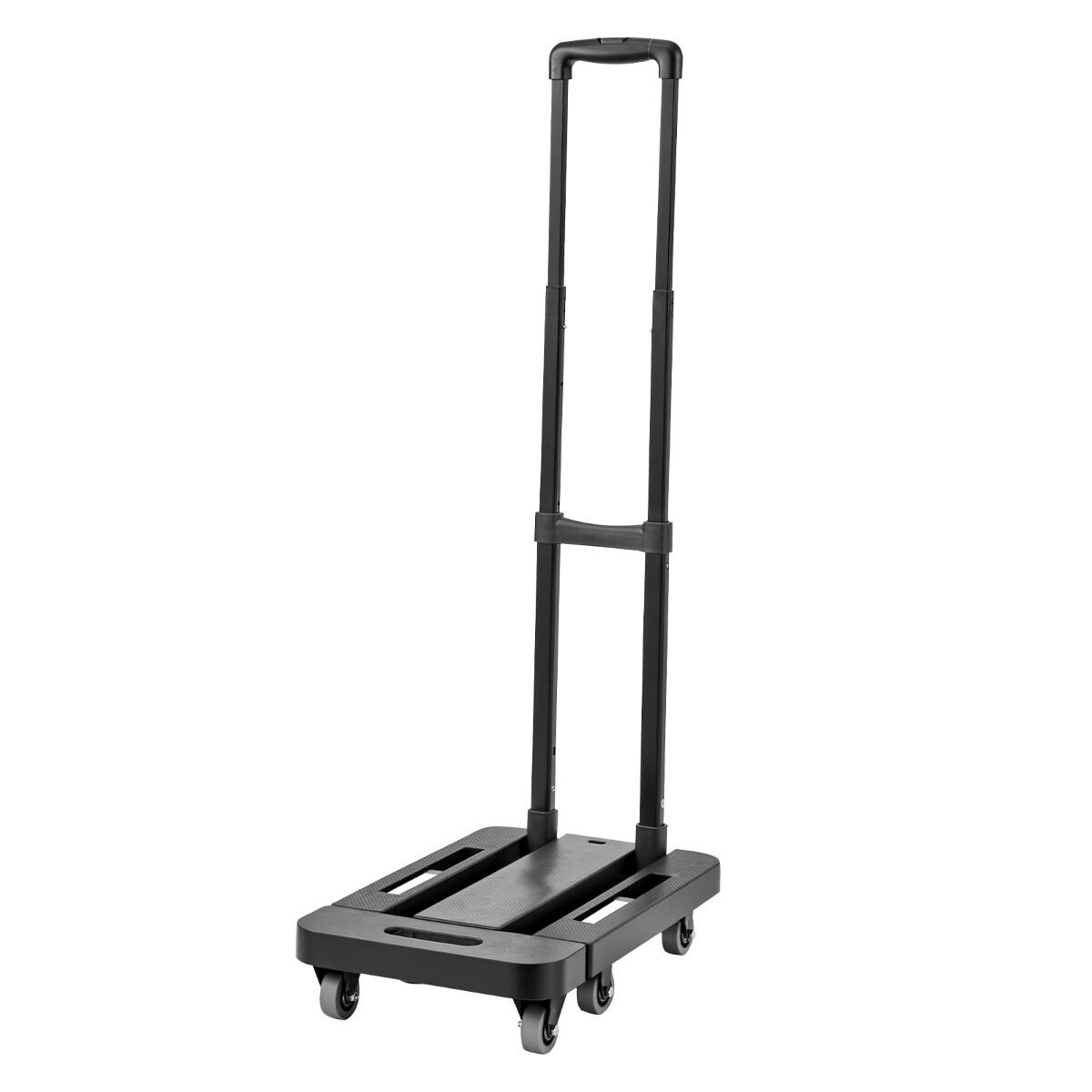 Alt View 5. Ropilly - Ropilly Folding Hand Truck with Expandable Base, 500 lb Capacity Cart, Steel Platform Dolly for Moving - Black.