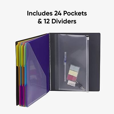 Includes 24 Pockets & 12 Dividers