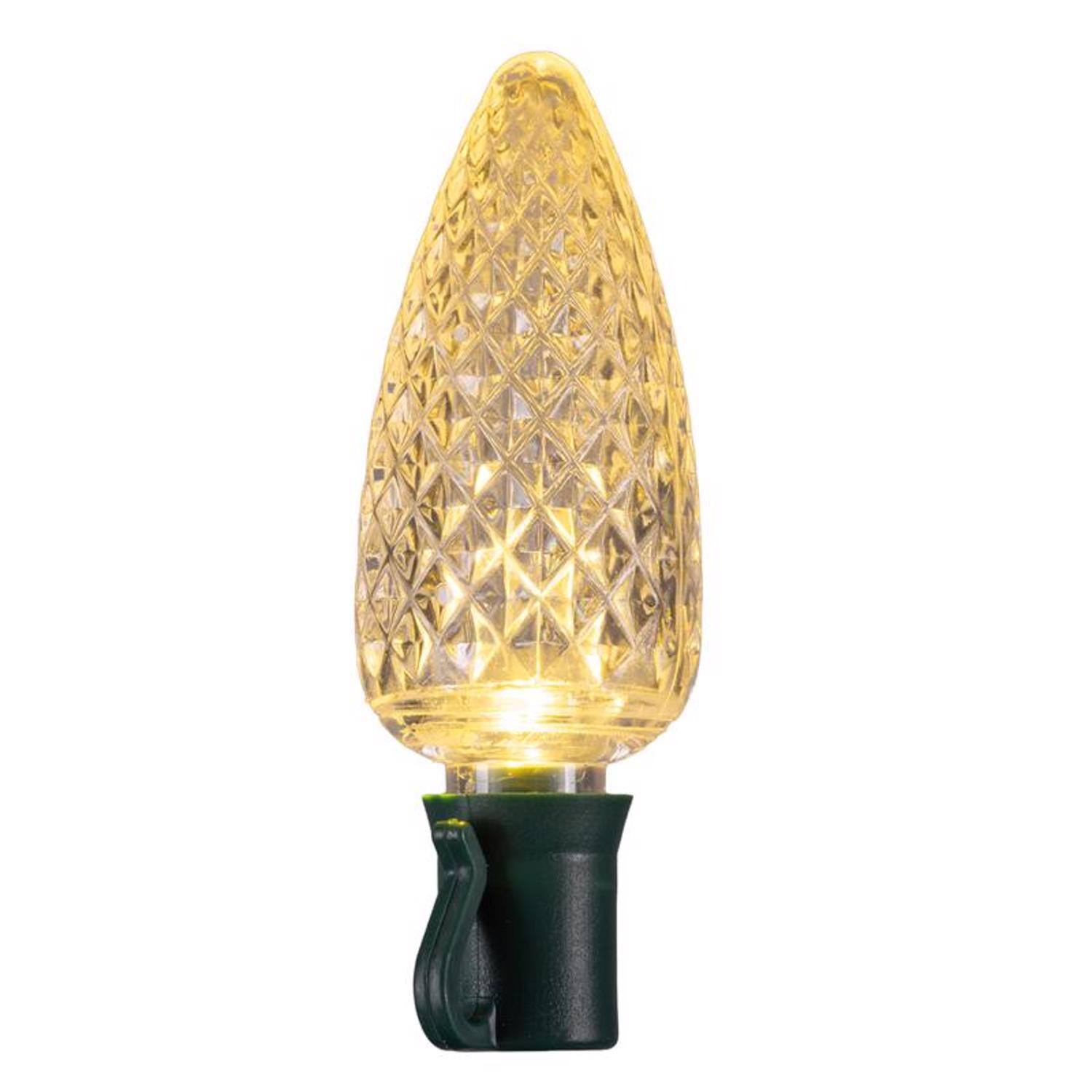 Left. Celebrations - Celebrations Platinum LED C9 RGBW 25 ct String Lights w/Remote Christmas Lights 25 ft..