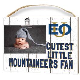 Jardine - Eastern Oregon Mountaineers 8" x 10" Cutest Little Fan Weathered Team Logo Clip Photo Frame - White