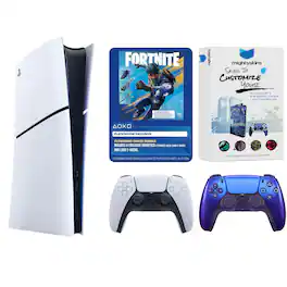 PlayStation 5 Digital Fortnite Flowering Chaos Bundle with Extra Controller and MightySkins Code - PlayStation 5