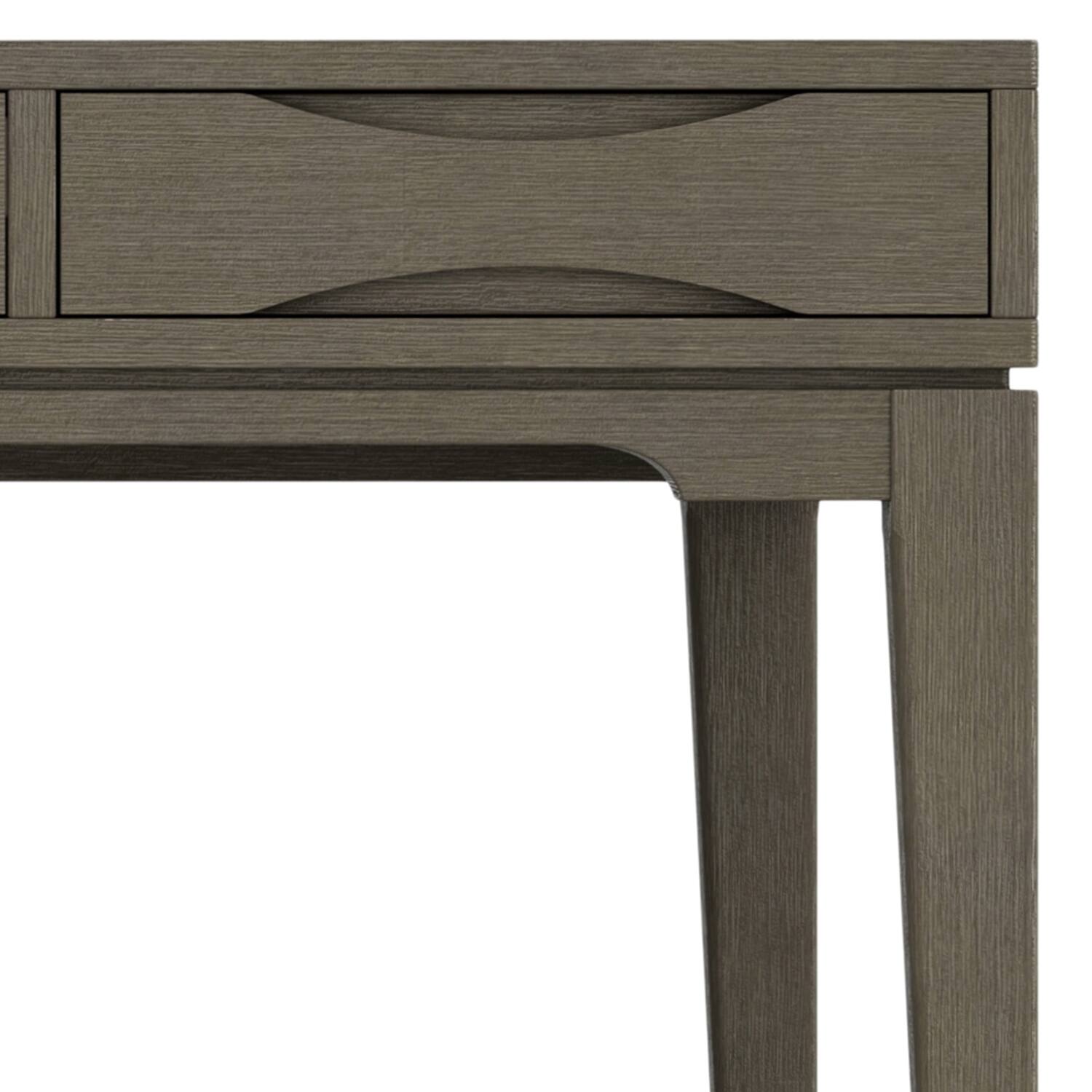 Alt View 7. Simpli Home - Harper SOLID HARDWOOD Mid Century Modern 60 inch Wide Desk in Farmhouse Grey - Farmhouse Grey.