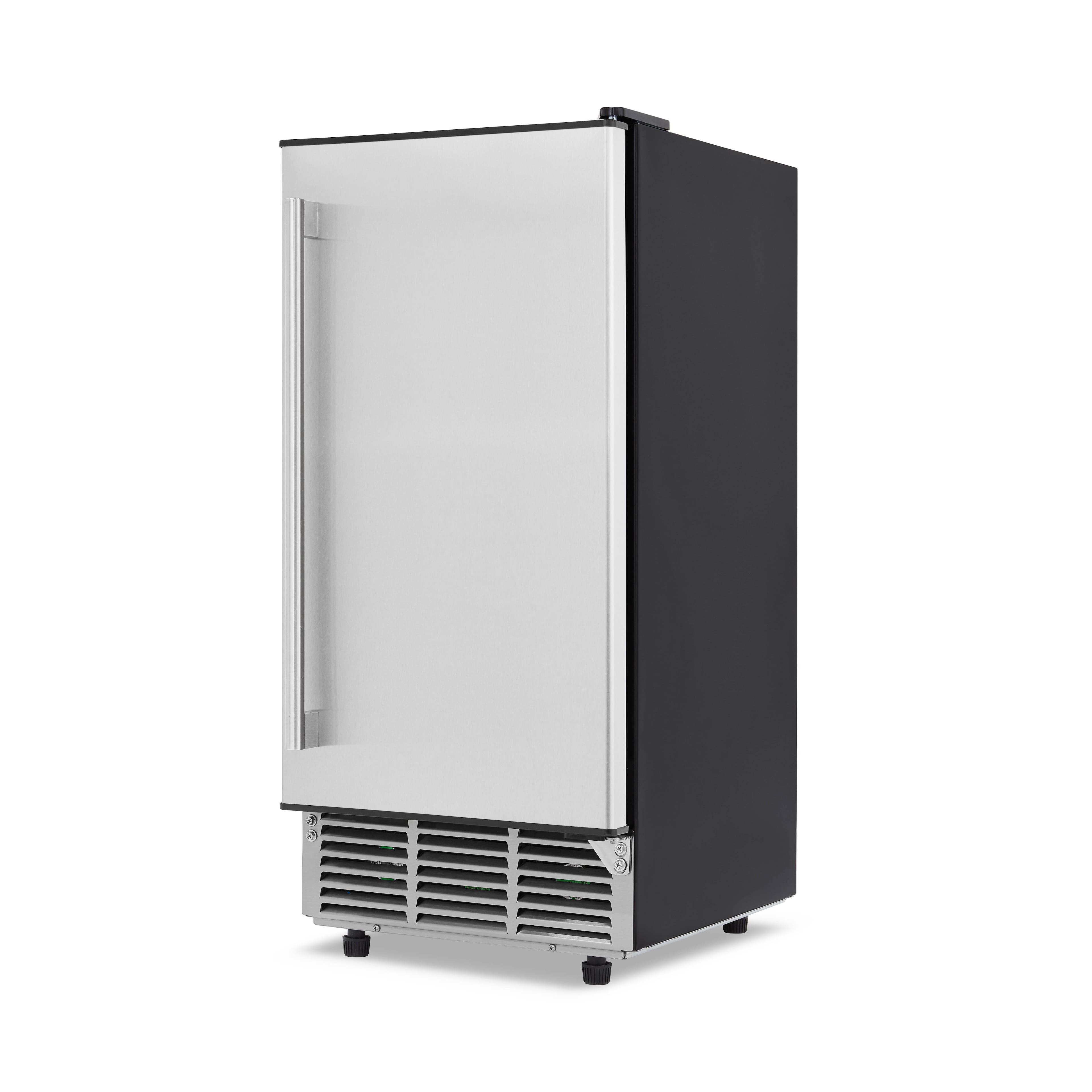 Alt View 14. NewAir - 15" 80-Lb. Built-In Clear Ice Maker with Fingerprint Resistant Door - Stainless Steel.