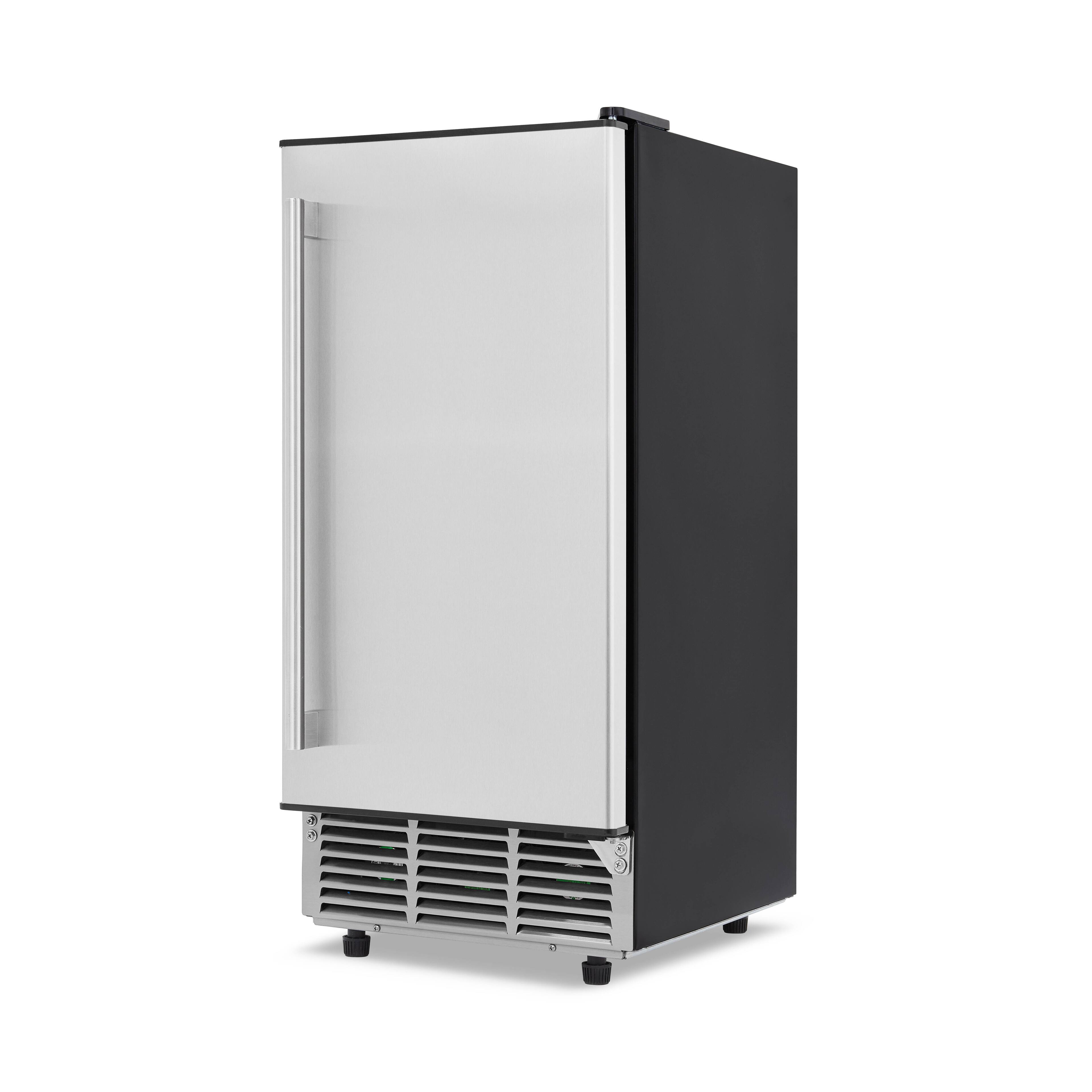 Alt View 14. NewAir - 15" 80-Lb. Built-In Clear Ice Maker with Fingerprint Resistant Door - Stainless Steel.