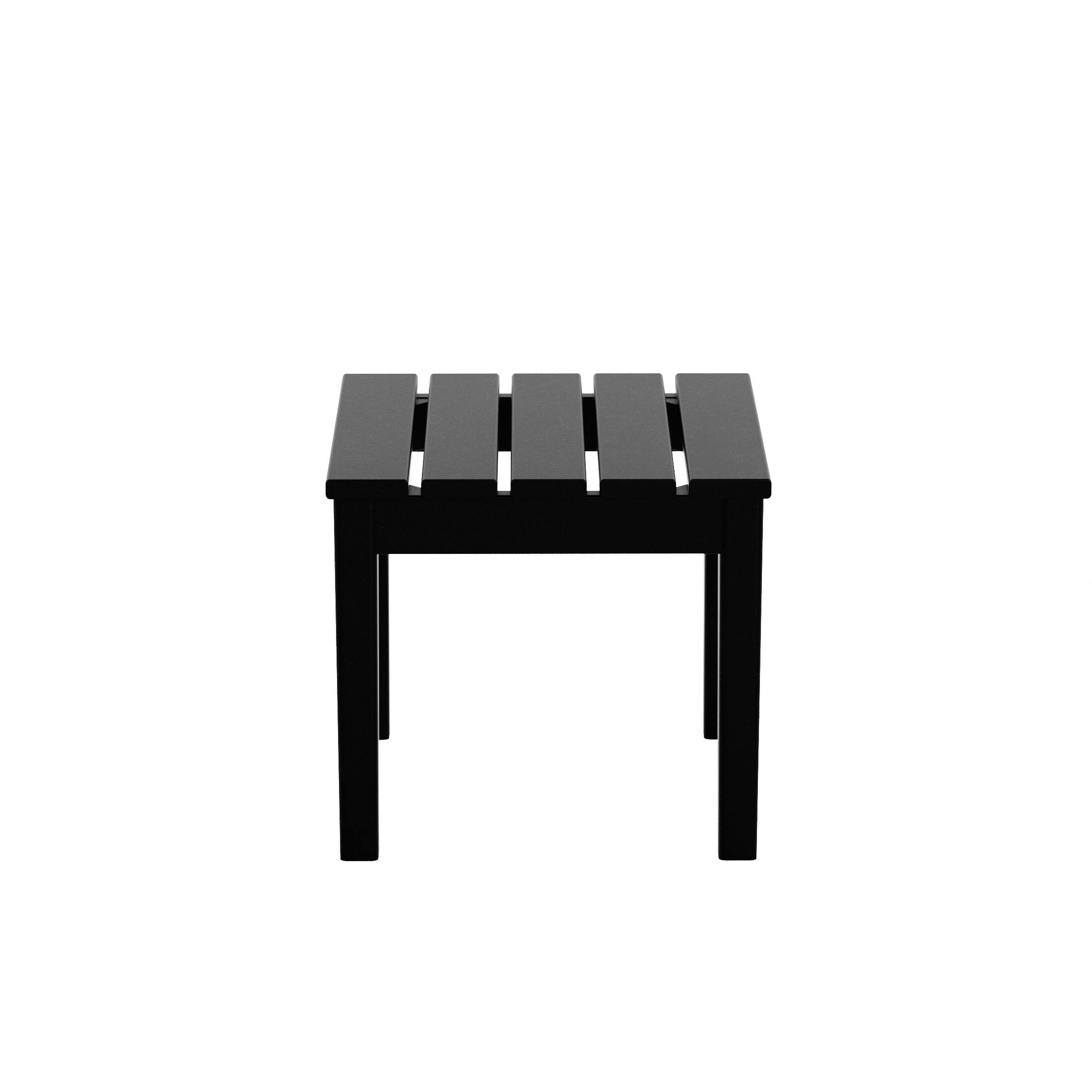 Back. WestinTrends - WestinTrends Ashore Outdoor Patio Modern Adirondack Side Table - Black.
