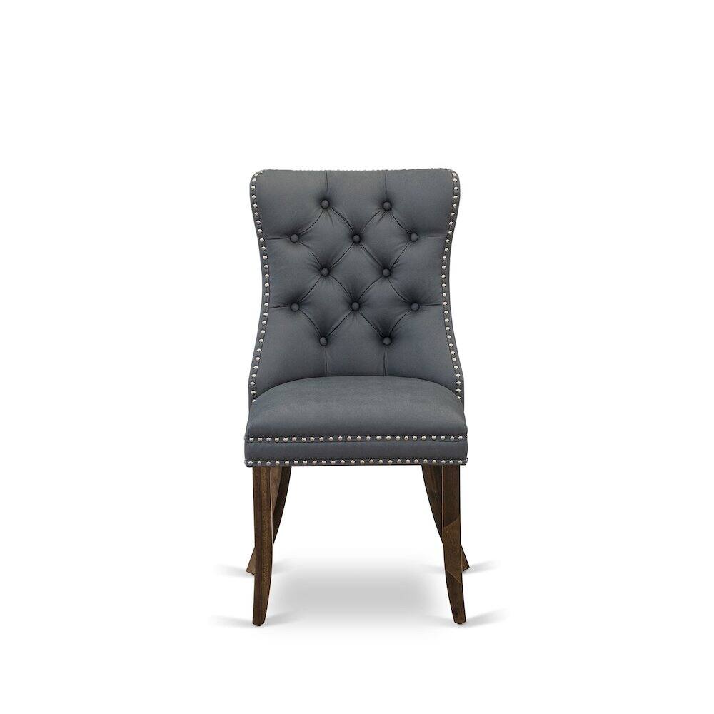 Alt View 1. East West Furniture - Parson Chairs - Grey.