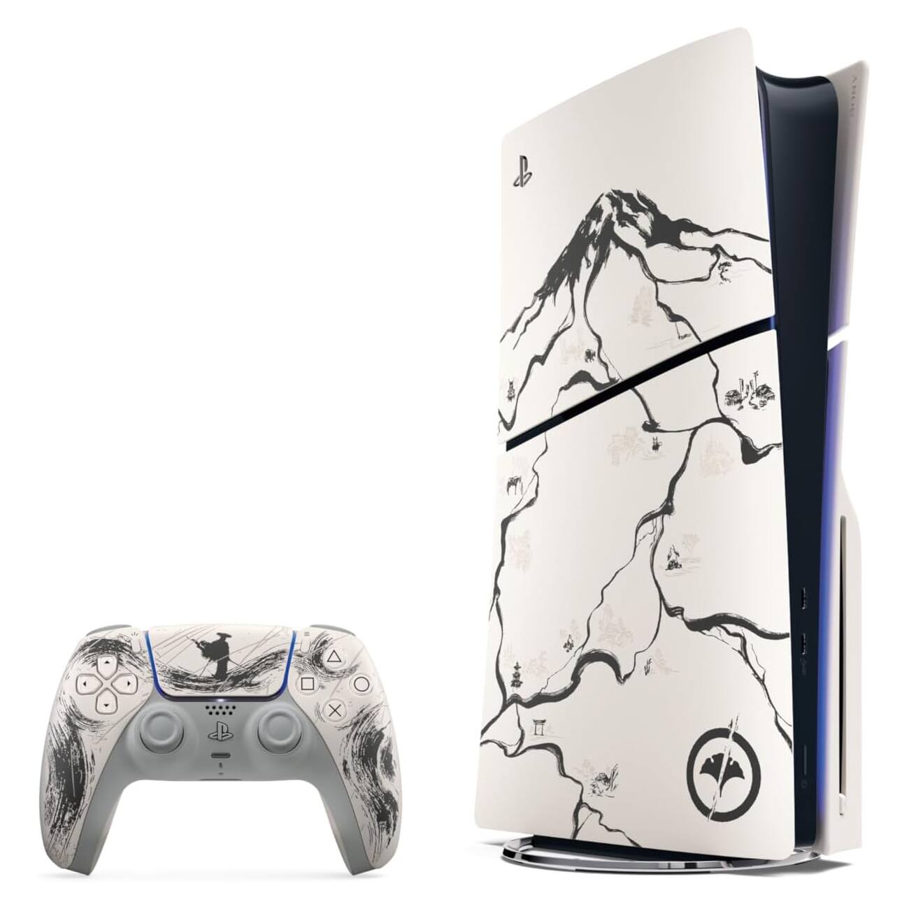 Left. Sony - Sony Playstation 5 Disc Ghost of Yotei Limited Edition Bundle - Black Edition - White.