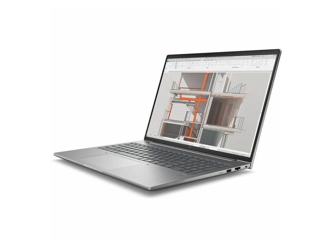 Alt View 2. HP - HP ZBook X G1i 16" - Intel Core Ultra 7 255HX - 32 GB - 512 GB SSD - RTX Pro 500 - Windows 11 Pro - C3BE3UT#ABA - Silver.