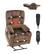 Front. VEVOR - Power Lift Recliner Chair, Lift Chair with Heat and Massage for Elderly, Dual Motor Recliner Chair with 2 Cup holders - Brown.