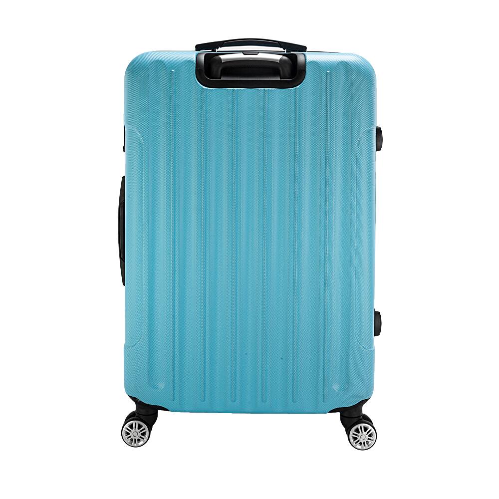 Alt View 3. Winado - 20"/24"/28" 3 Piece Trolley Carry On ABS Luggage Lightweight Hardside Suitcase Set Spinner Wheels & TSA Lock for Travel - Blue.