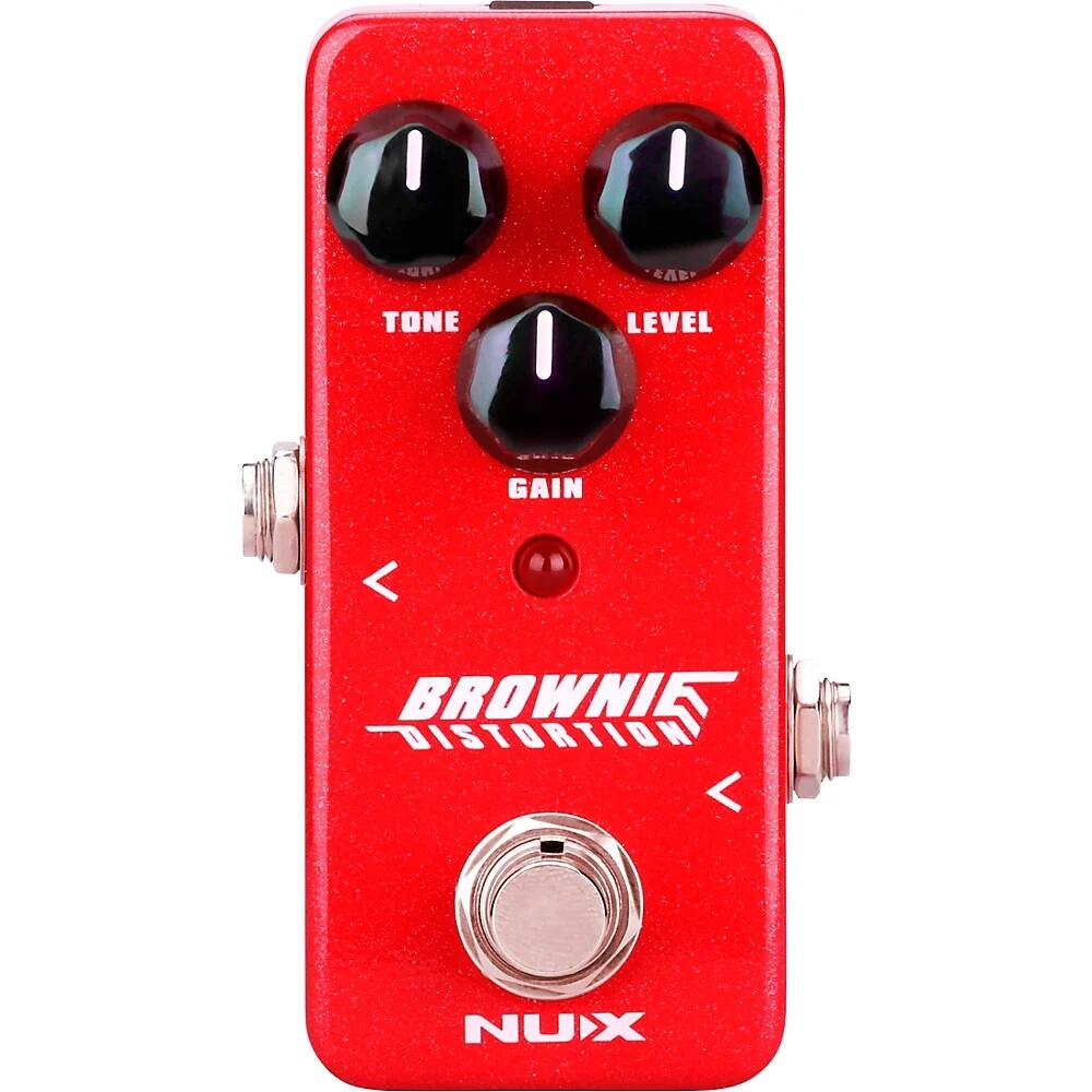 TONE LEVEL GAIN < BROWNIE DISTORTION < NUX