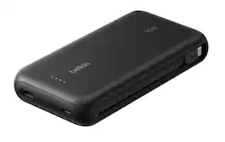 Belkin - Gaming Power Bank 20K with USB-C Cable, 30W Fast Charge for Switch 2, iPhone 16, Android, Tablets - Black - Front_Zoom