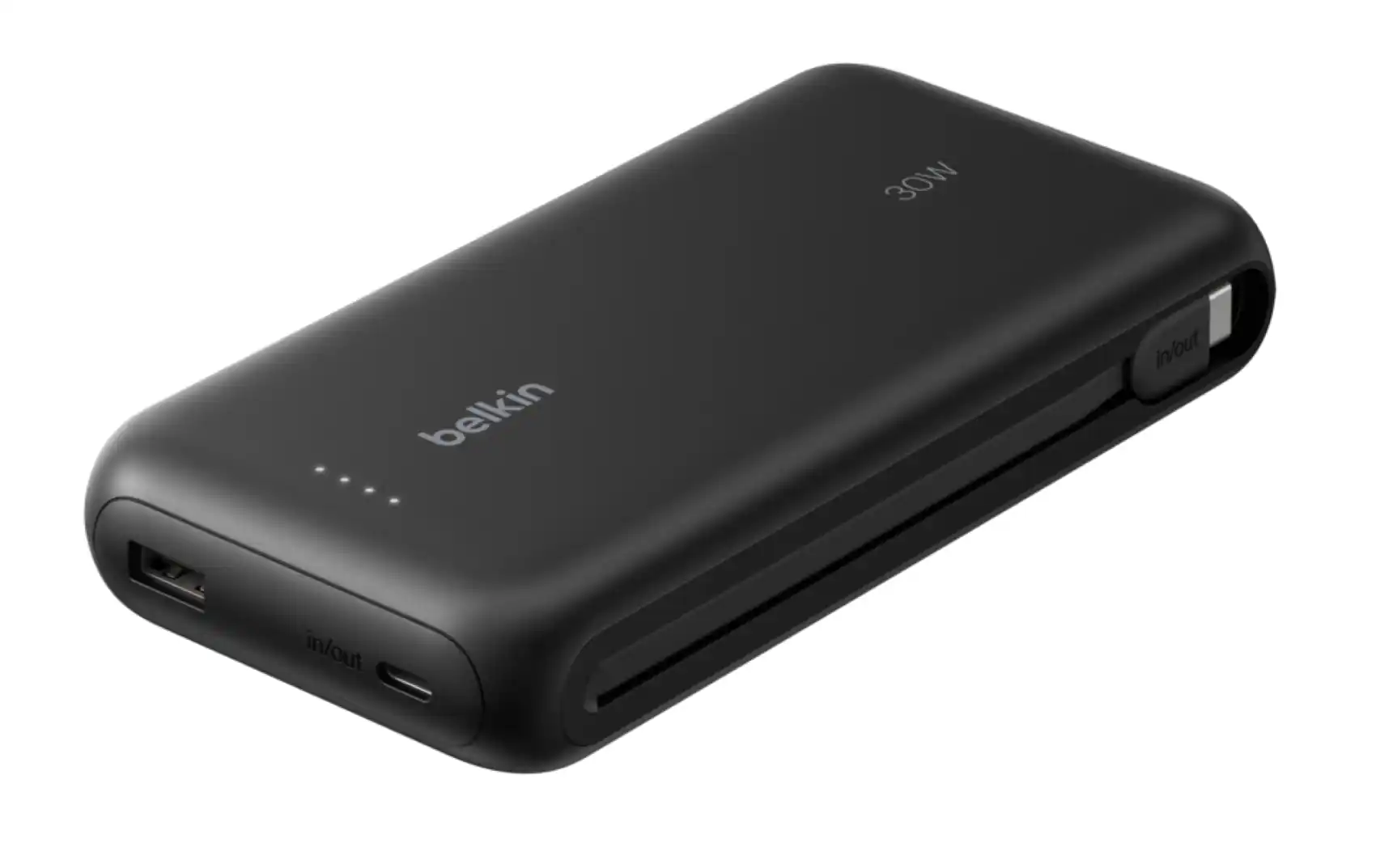 Belkin - Gaming Power Bank 20K with USB-C Cable, 30W Fast Charge for Switch 2, iPhone 16, Android, Tablets - Black