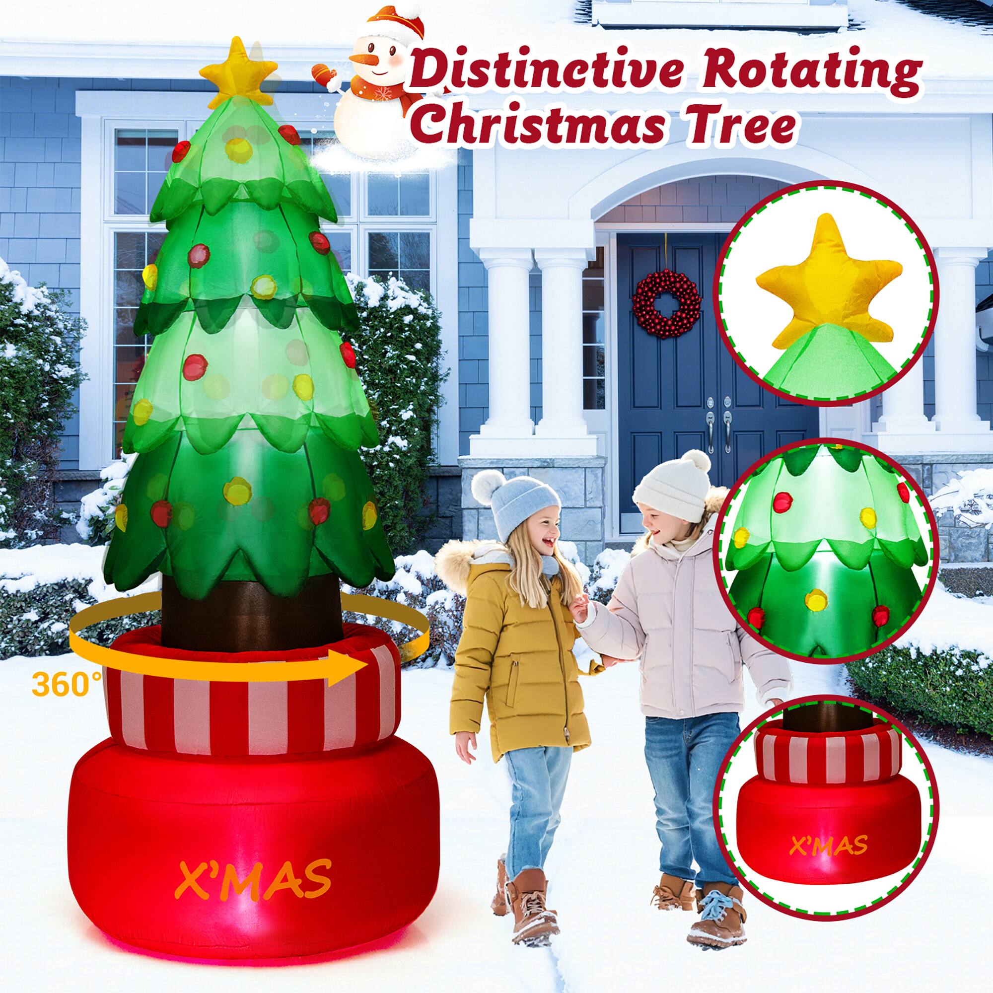 Distinctive Rotating Christmas Tree

360°

X'MAS