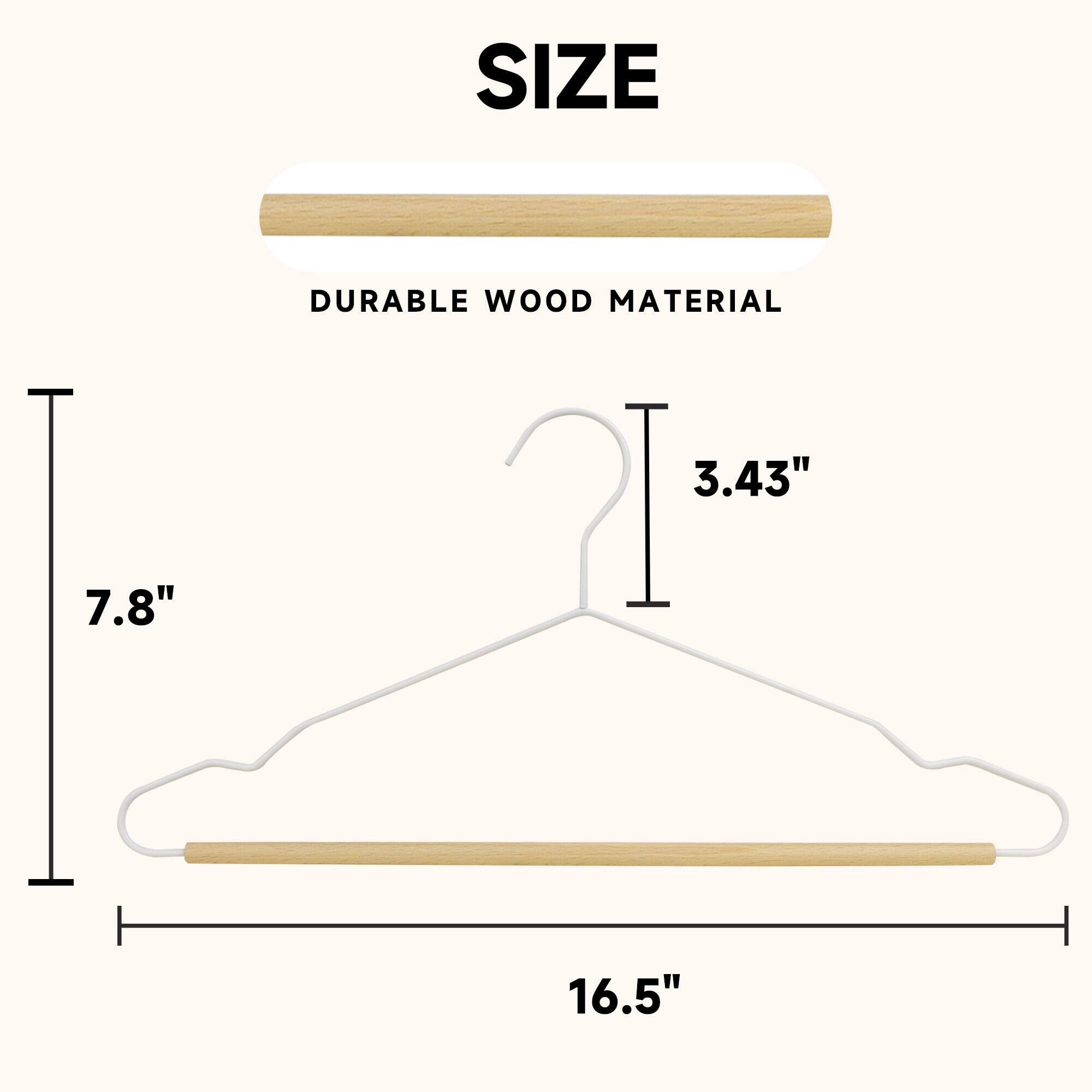 SIZE  
DURABLE WOOD MATERIAL  

7.8"  
3.43"  
16.5"