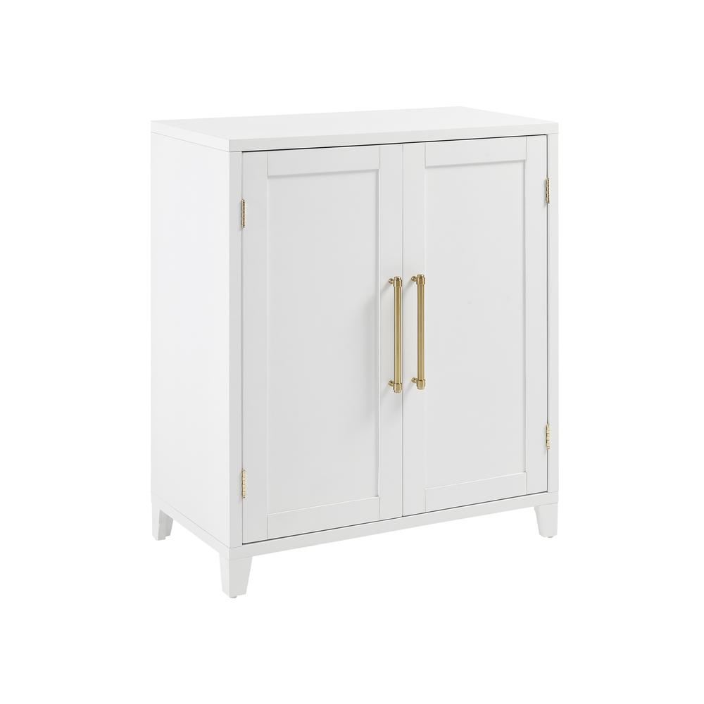 Alt View 9. Crosley Furniture - Roarke Stackable Kitchen Pantry Storage Cabinet - White.