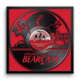Sporticulture - Cincinnati Bearcats Framed 13" x 13" Vinyl Record Art Print - Multicolor