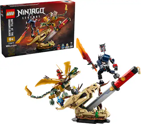 LEGO NINJAGO LEGENDS DRAGON'S BATTLE AT BLADE THE 9+ 71871 1016 pcs/pzs ILLUSTRATED COVER ARI TREATMENT