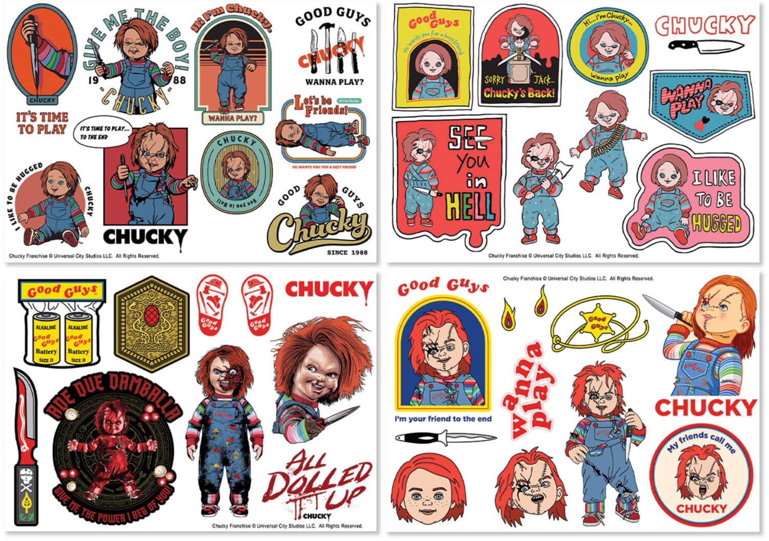 PopMarket - Chucky - Tech Decals - COLLECTIBLES - Multicolor
