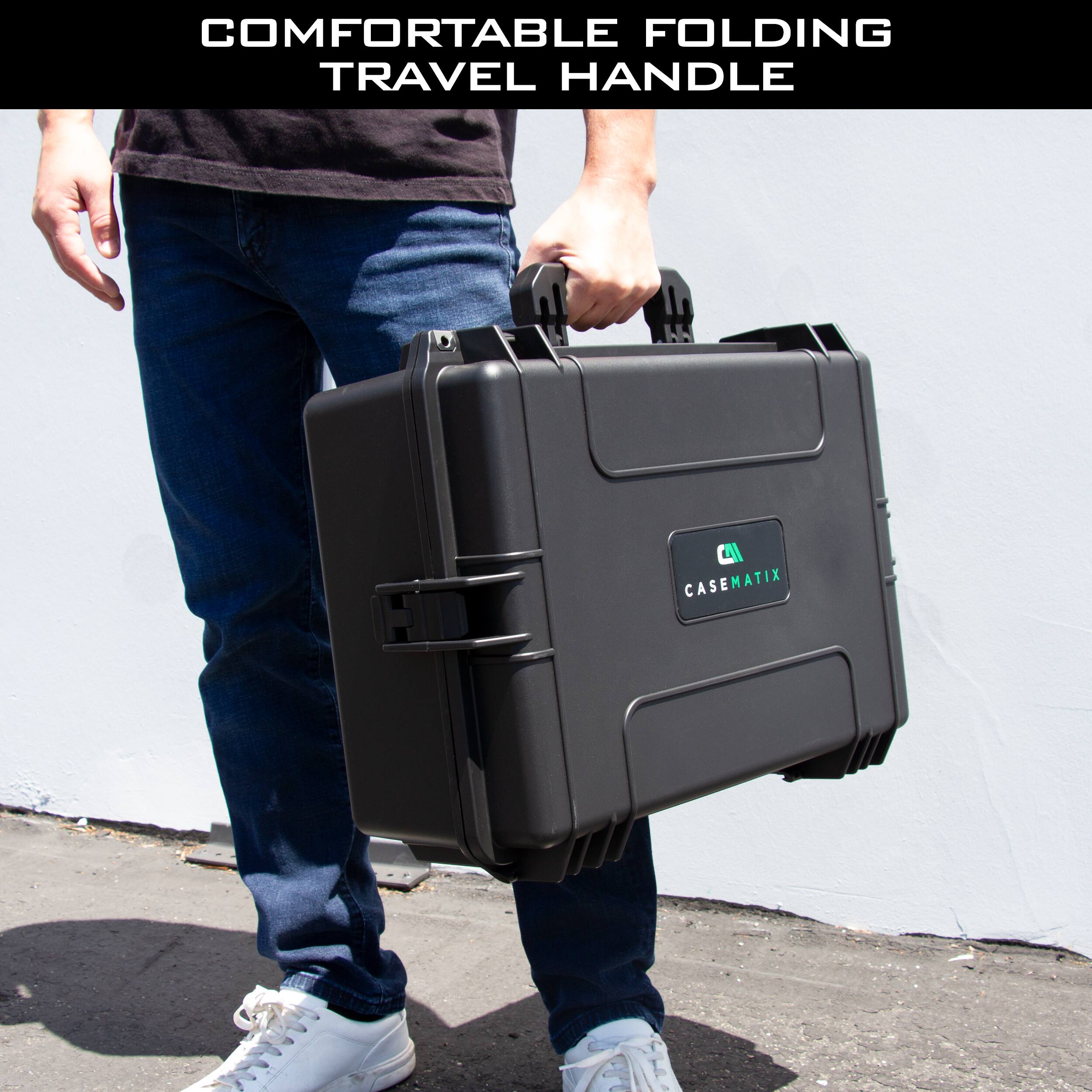 COMFORTABLE FOLDING TRAVEL HANDLE

CASEMATIX
