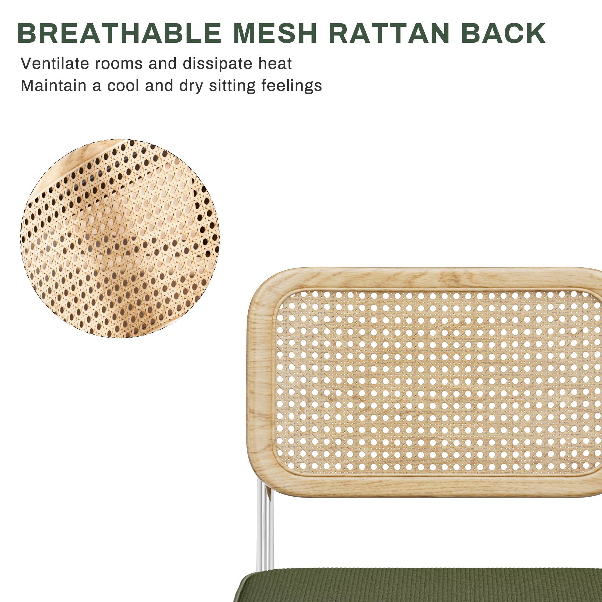 BREATHABLE MESH RATTAN BACK

Ventilate rooms and dissipate heat. Maintain a cool and dry sitting feeling.