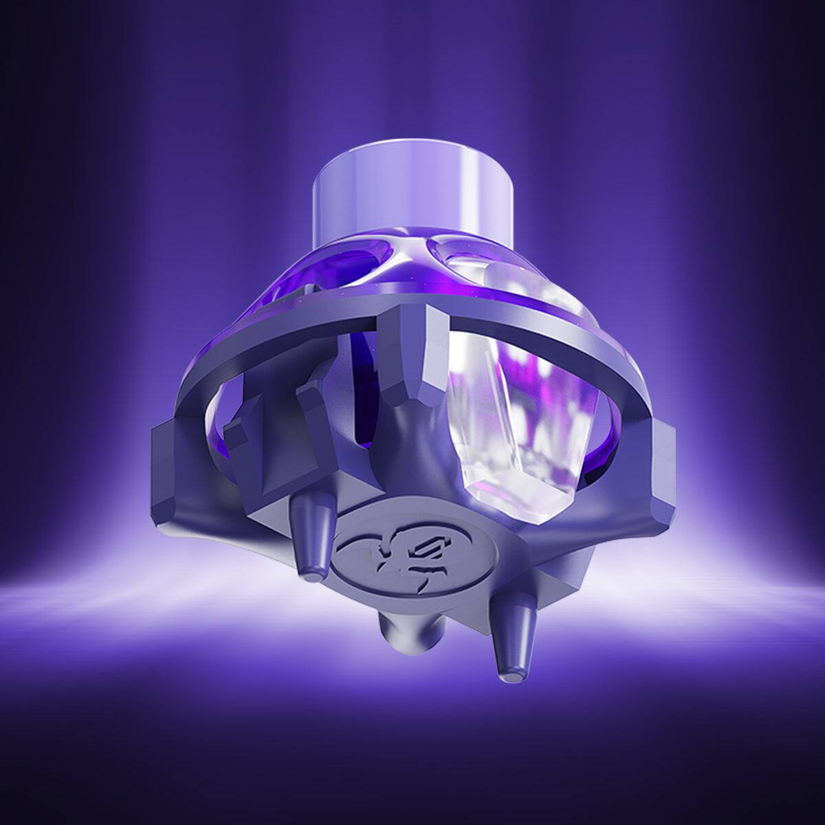 Alt View 1. GravaStar - GravaStar UFO Magnetic Hall Effect Gaming Switches Hot-Swappable Contactless Switches with 100M+ Lifespan Purple 10pcs - Purple.