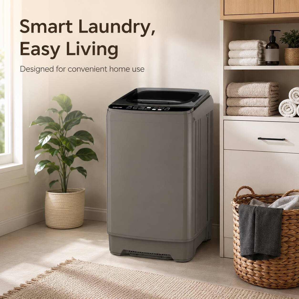 Smart Laundry, Easy Living  
Designed for convenient home use