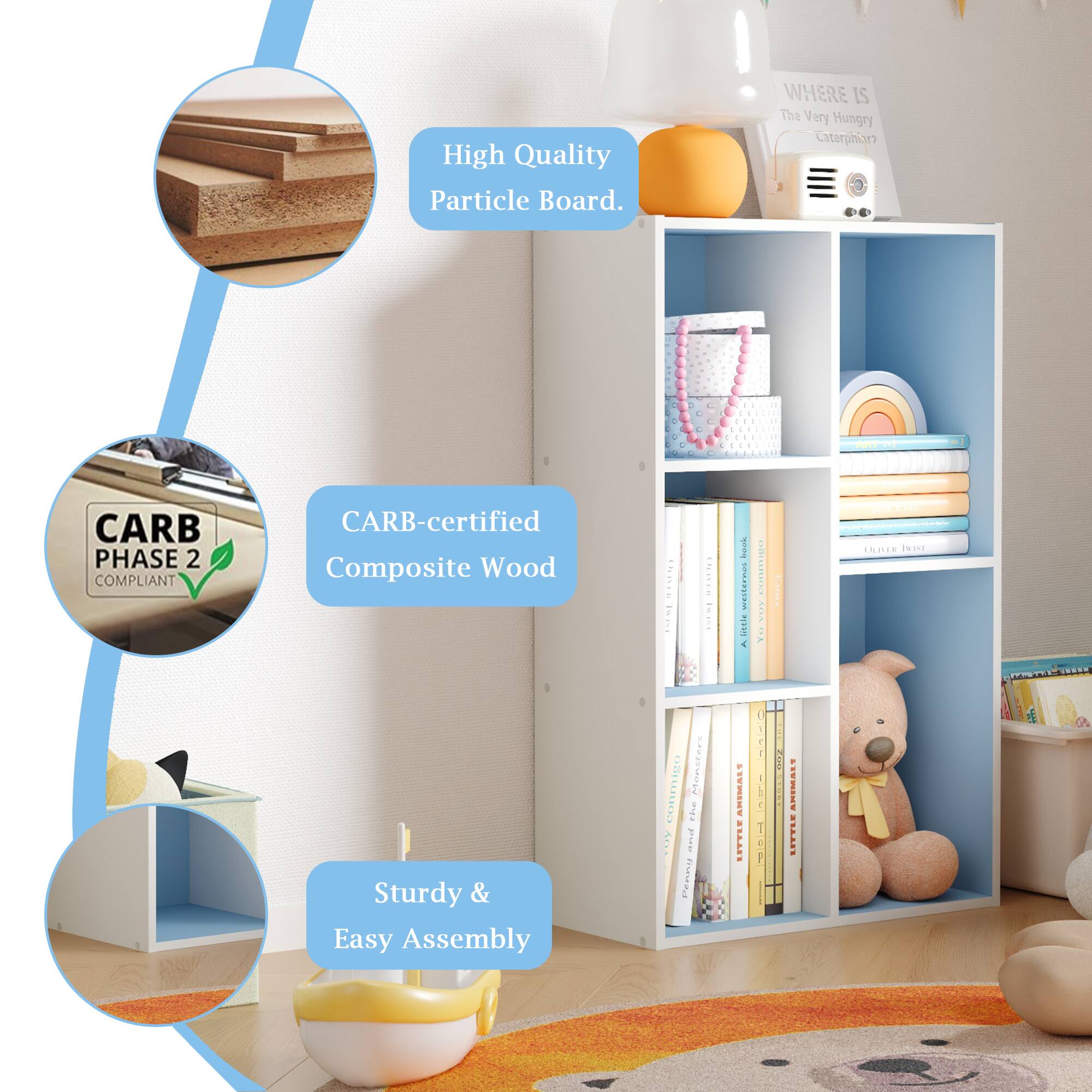 High Quality Particle Board.

CARB-certified Composite Wood

Sturdy & Easy Assembly