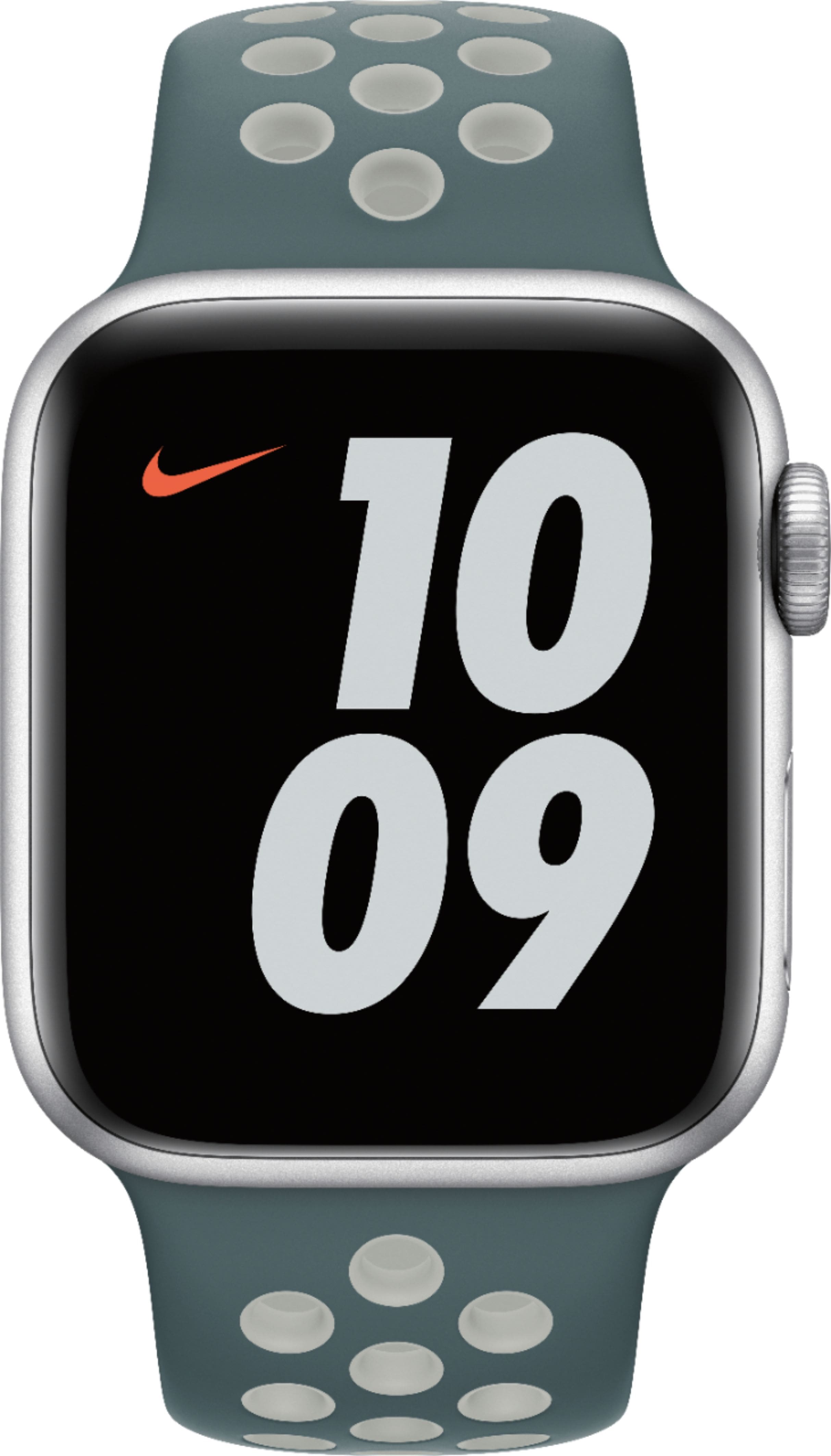 Alt View 1. Apple - Apple Nike Sport Band for Apple Watch™ 40mm - Hasta/Light Silver - Light Silver.