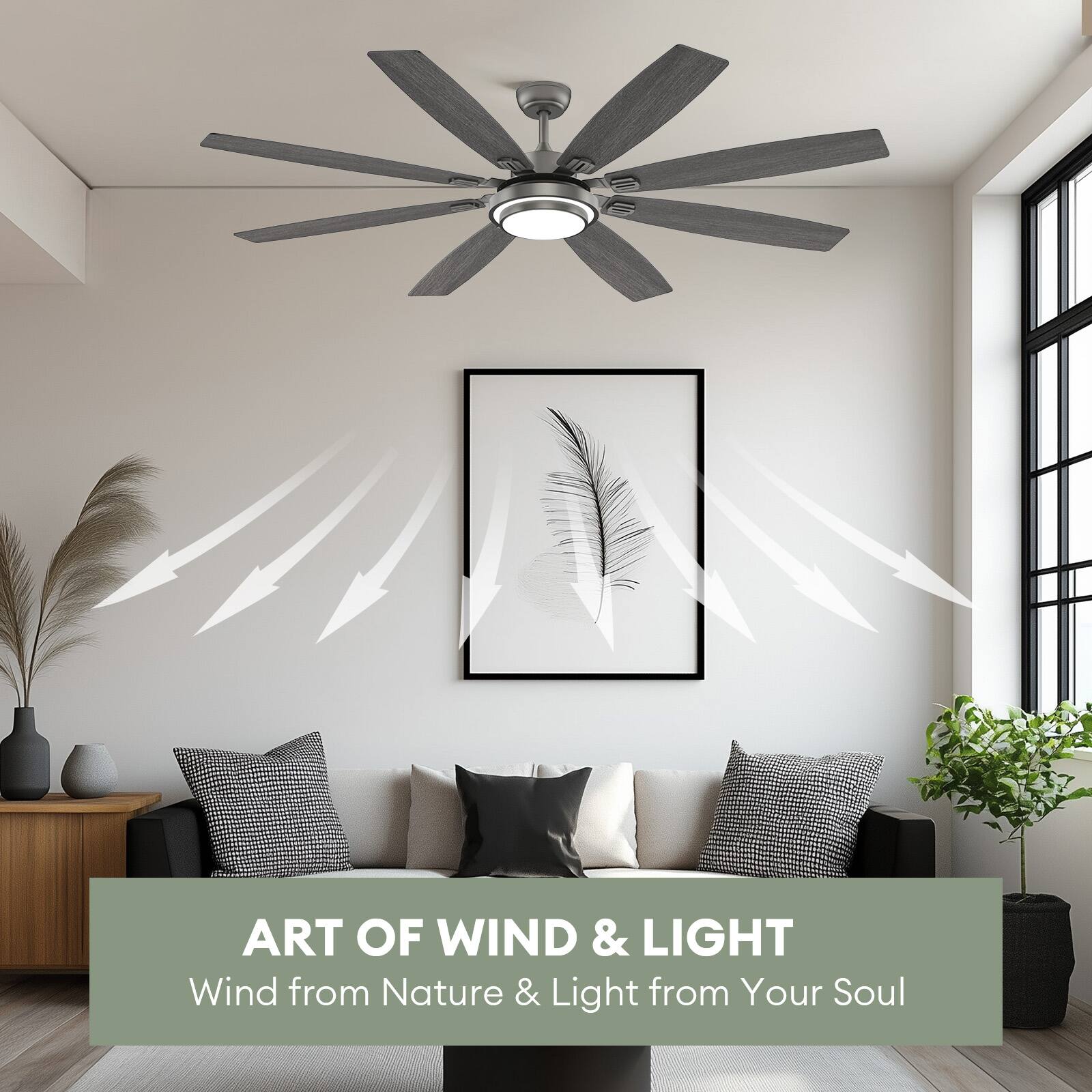 ART OF WIND & LIGHT  
Wind from Nature & Light from Your Soul