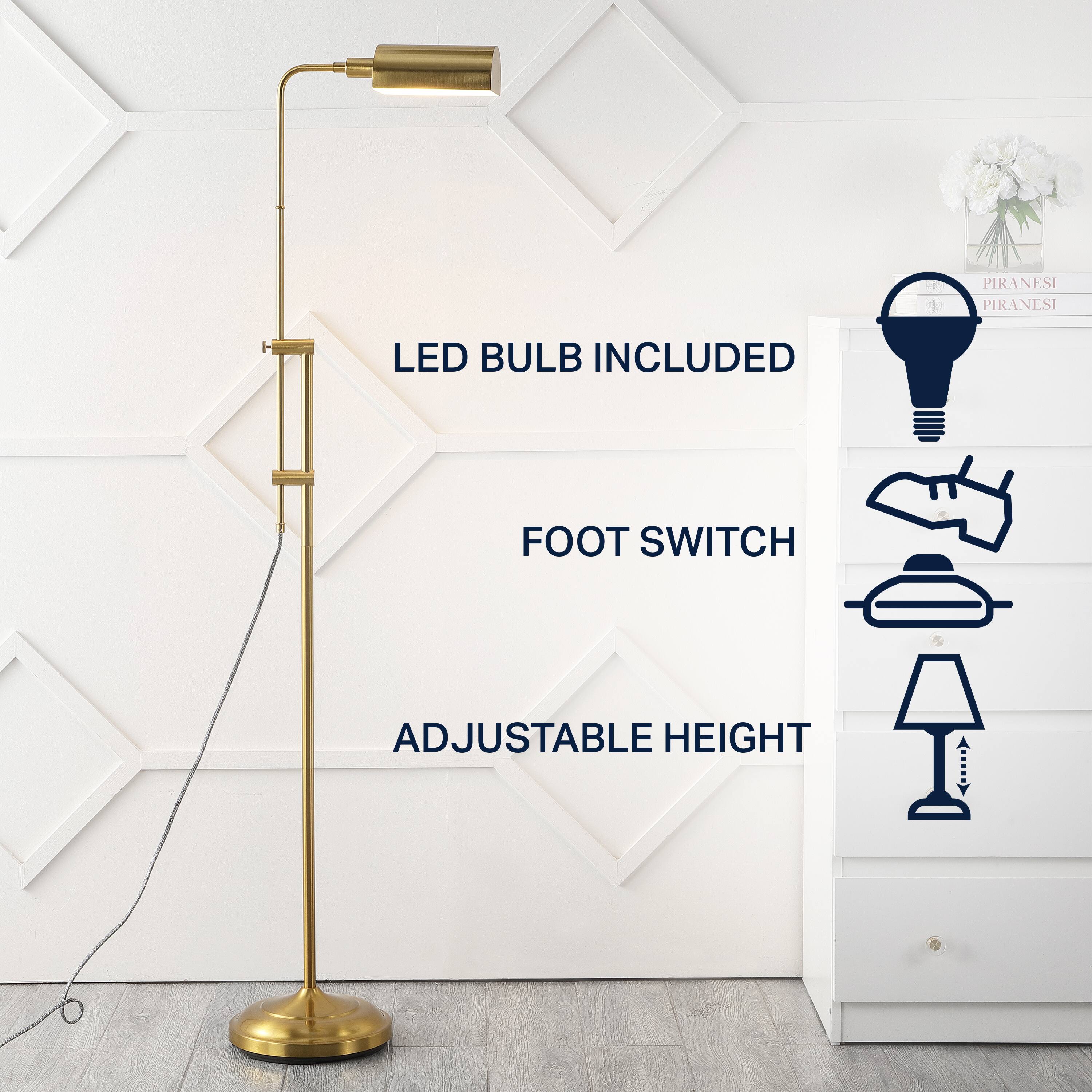 PIRANESI PIRANESI  
LED BULB INCLUDED  
FOOT SWITCH  
ADJUSTABLE HEIGHT
