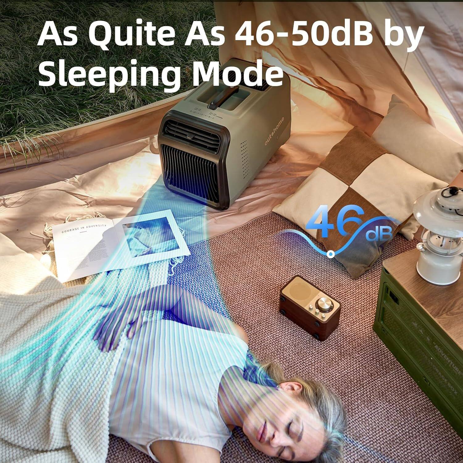 As Quite As 46-50dB by Sleeping Mode

46 dB