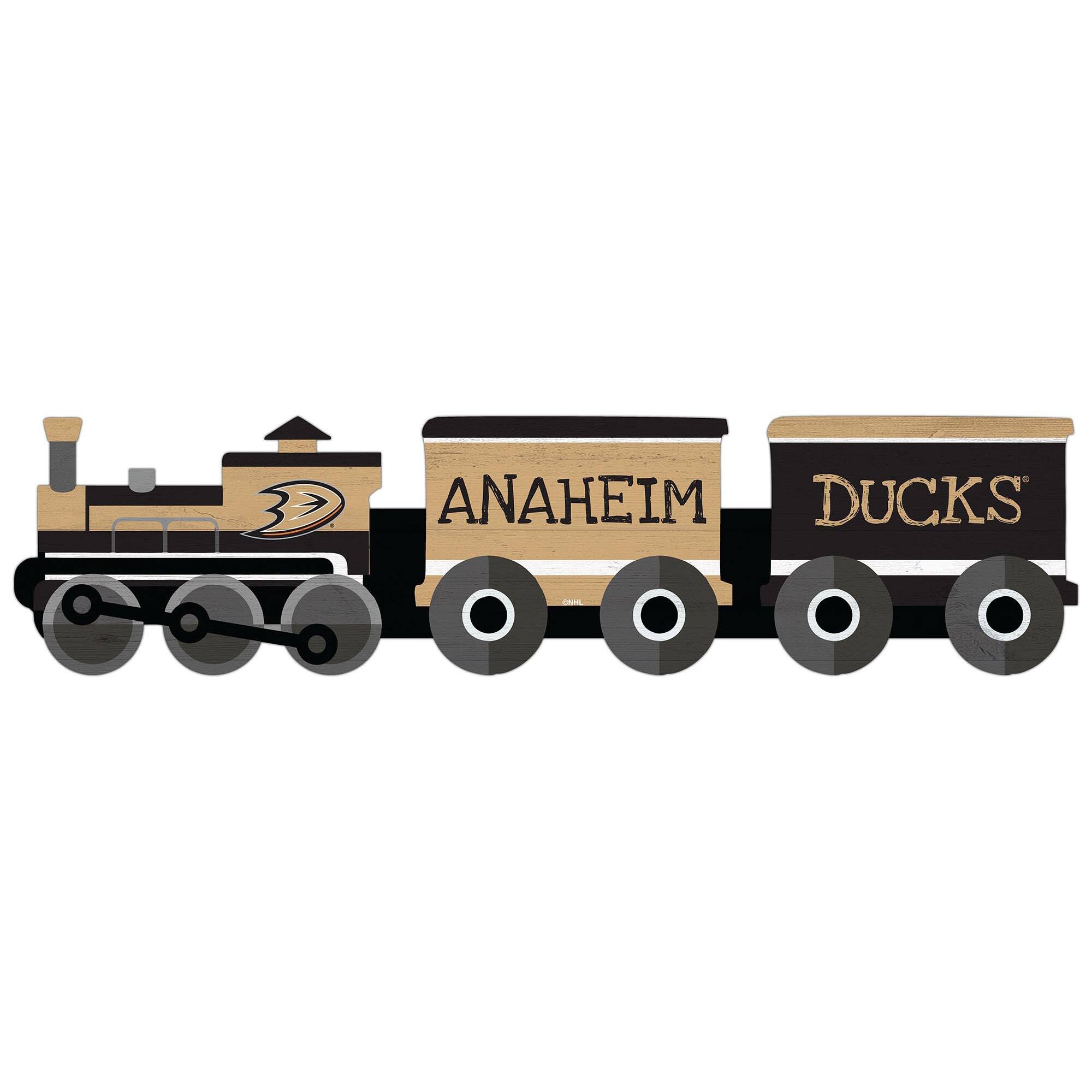 Anaheim Ducks 6'' x 24'' Train Cutout Sign